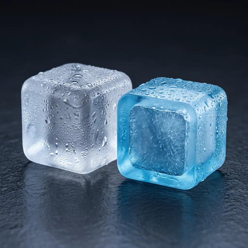 Close-up of CHLAX reusable ice cubes