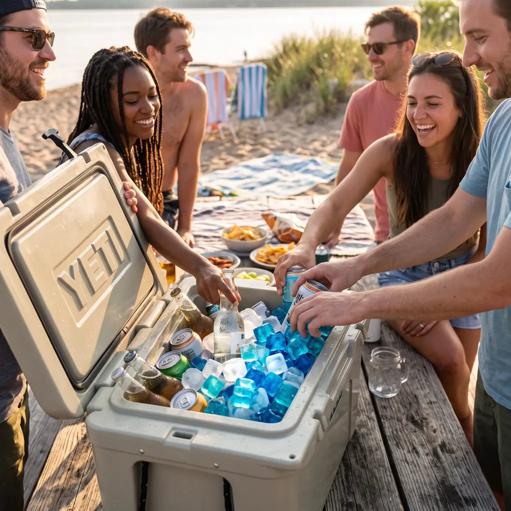 Sustainable entertaining with CHLAX reusable ice